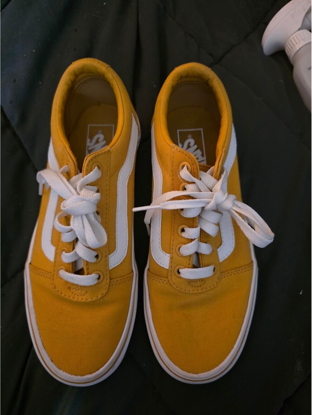 New Vans Old Skool Yellow and White Canvas Sneakers Women's Size 7